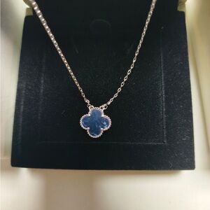 Van Cleef & Arpels Blue Clover Necklace
